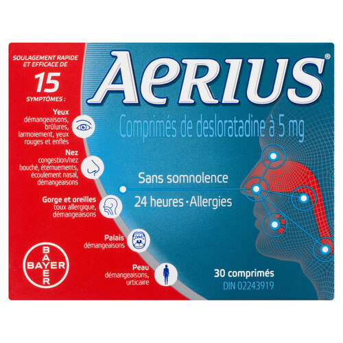 Aerius Desloratadine Tablets 5 mg 30 Tablets 