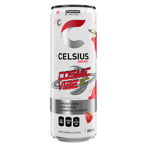 Celsius Energy Drink Cosmic Vibe Sparkling Fruit Punch Edition 355 ml (can)
