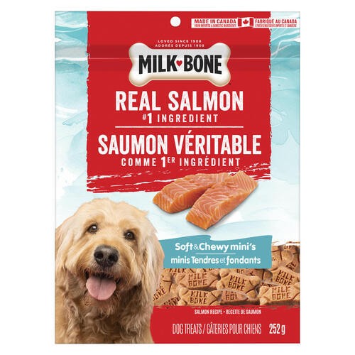 Milk-Bone Dog Treats Soft & Chewy Mini's Salmon Recipe 252 g