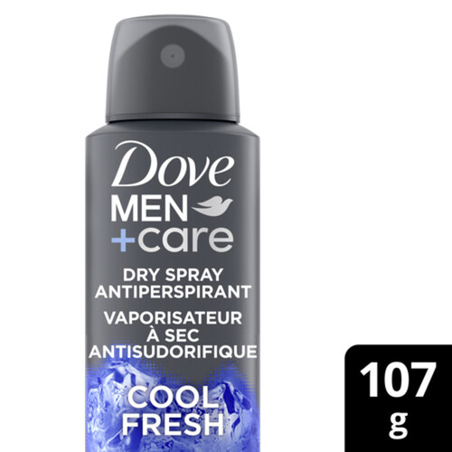 Dove Men+Care Dry Spray Antiperspirant Cool Fresh Deodorant 72H Sweat Protection 107 g