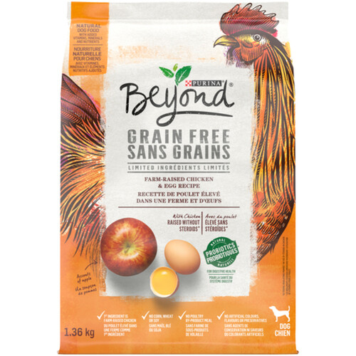 Beyond Dry Dog Food Grain-Free Farm-Raised Chicken & Egg Recipe 1.36 kg