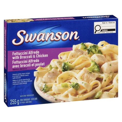 Swanson Frozen Fettuccini Chicken Alfredo 255 g