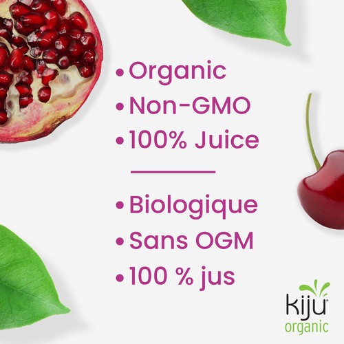 Kiju Organic Fruit Juice Pomegranate Cherry 4 x 200 ml