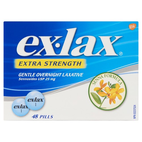 ExLax Overnight Laxative Extra Strength 48 EA