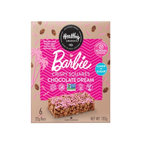 Healthy Crunch Barbie Crispy Squares Chocolate Dream 132 g