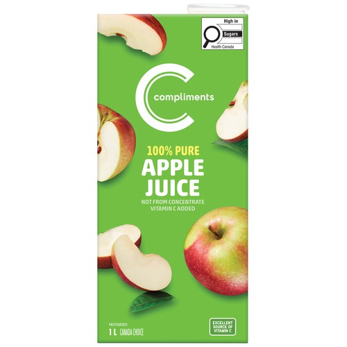 Compliments Pure Juice Apple 1 L