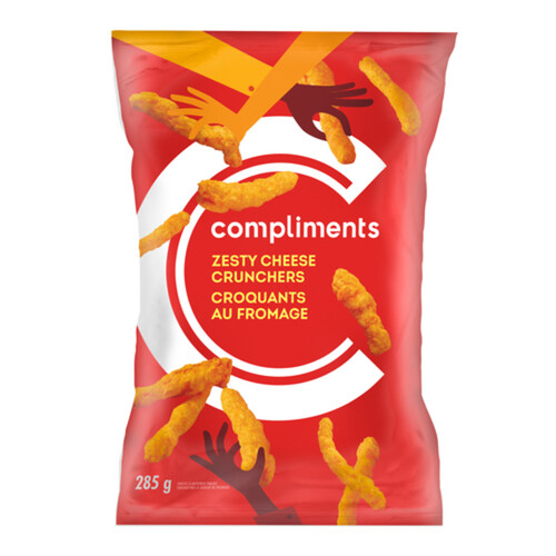 Compliments Crunchers Zesty Cheese 285 g