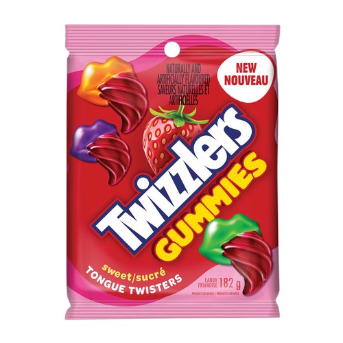 Twizzlers Gummies Sweet Tongue Twisters Candy 182 g