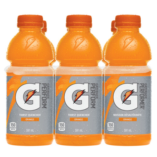 Gatorade Sports Drink Orange 6 x 591 ml (bottles)