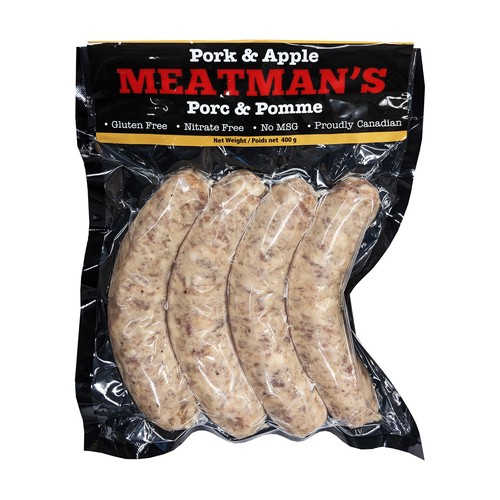 Meatman's Frozen Sausage Pork & Apple 400 g