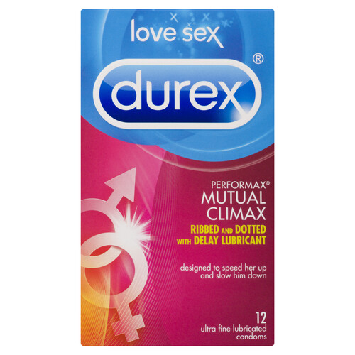 Durex Performax Mutal Climax Condoms 12 Count