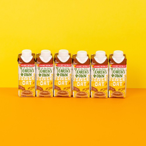 Earth's Own Gluten-Free Dairy-Free Beverage Oat Milk Chocolate 3 x 250 ml