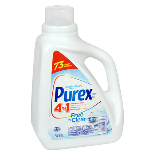 Purex Hypoallergenic Laundry Detergent Dirt Lift Action Value Size 2.95 L