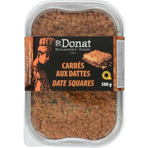 Boulangerie St-Donat Date Squares 500 g (frozen)