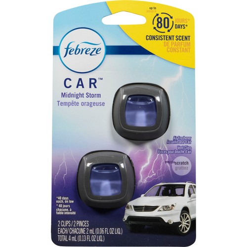 Febreze Car Clip Midnight Storm 2 Pack 4 ml