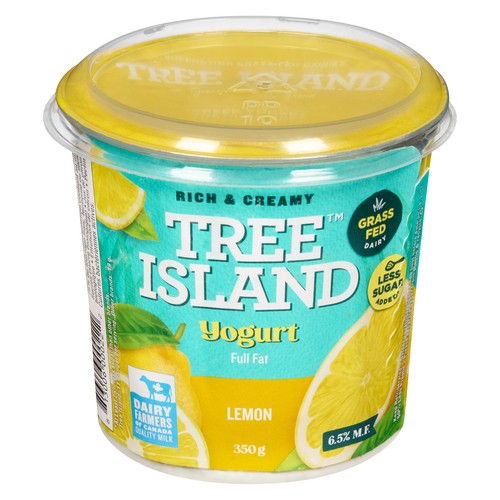 Tree Island Gourmet Yogurt 6.5% Grass-Fed Yogurt Lemon 325 g