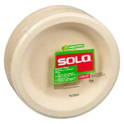 Solo Dessert Plates 17.01 cm 40 Count 40 Plates