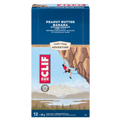 Clif Energy Bar Peanut Butter Banana With Dark Chocolate 12 x 68 g