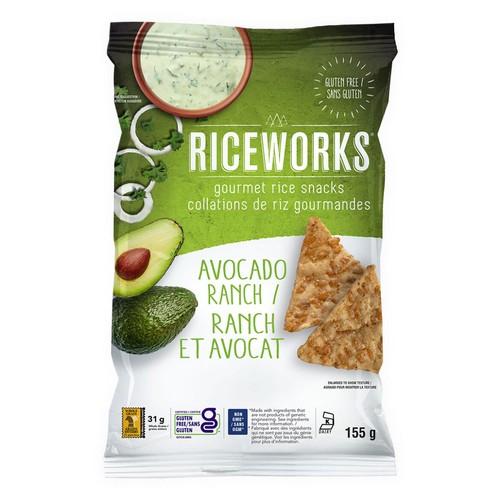 Riceworks Rice Crisps Avocado Ranch 155 g