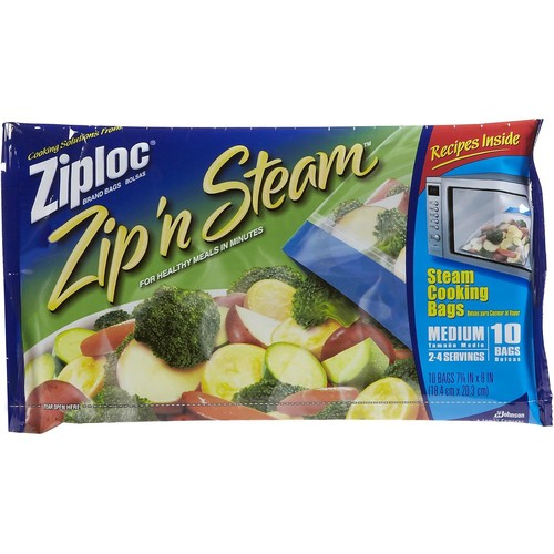 Ziploc Bags Zip'n Steam 10 Count