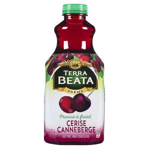 Terra Beata Farms Juice Cold Pressed Cherry's Cranberry 1.75 L (bottle)
