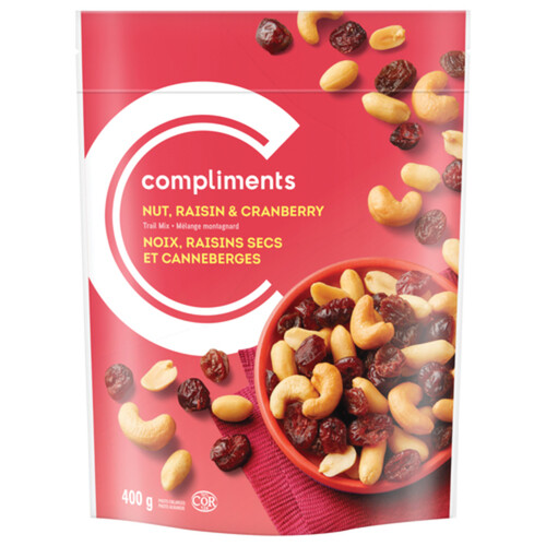 Compliments Deluxe Trail Mix Nuts & Cranberries 400 g