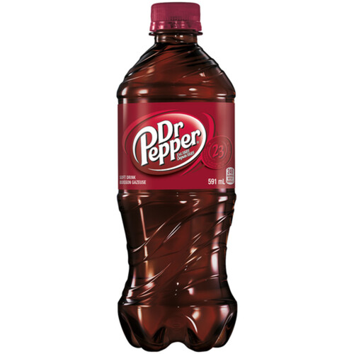 Dr Pepper Soft Drink 591 ml (bottle)
