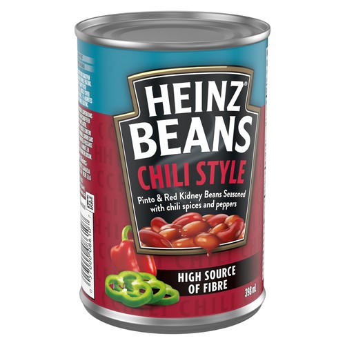 Heinz Canned Beans Chili Style Pinto & Red Kidney Beans 398 ml