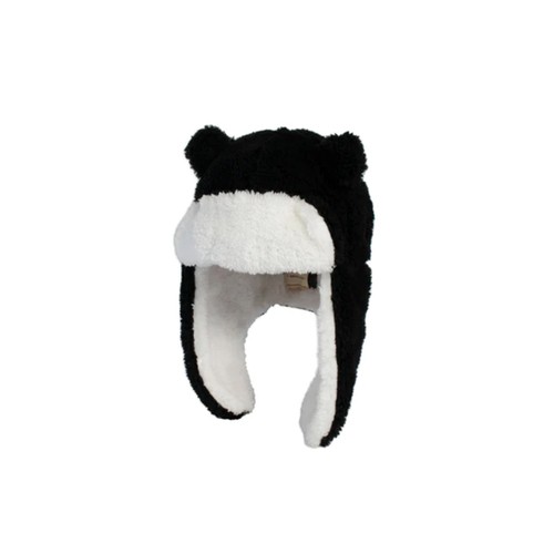 Flapjack Hat Kids Hat Sherpa Trapper Black Medium (2 - 4Y) 