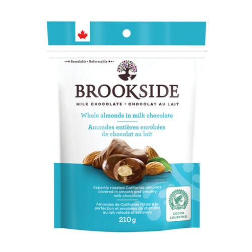 Brookside Milk Chocolate Covered Whole Almonds 210 g