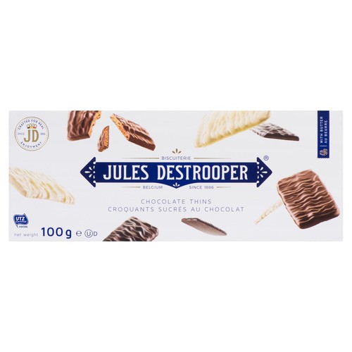 Jules Destrooper Cookies Chocolate Thins 100 g
