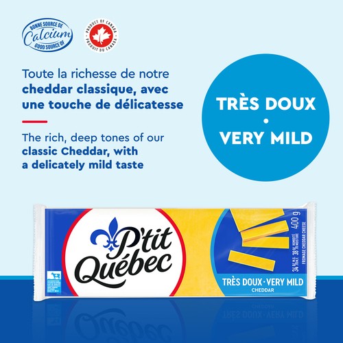 P'tit Québec Cheese Very Mild Cheddar 400 g