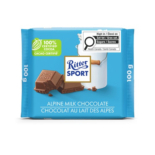 Ritter Sport Chocolate Bar Alpine Milk 100 g