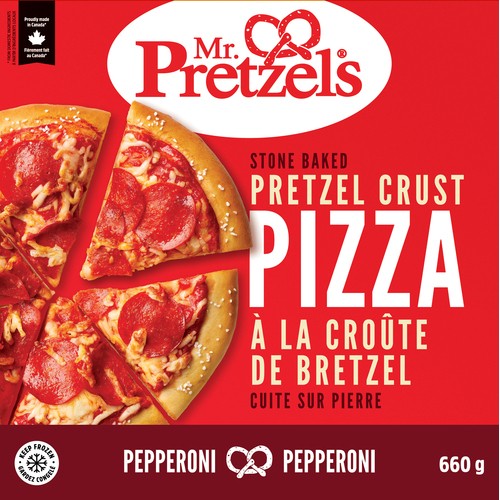Mr. Pretzels Frozen Pretzel Crust Pizza Pepperoni 660 g