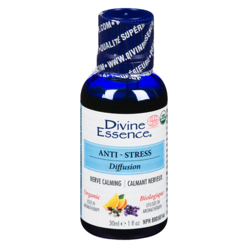 Divine Essence Organic Blend Oil Anti-Stress Diffusion 30 ml