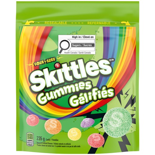 Skittles Gummies Candy Sour 235 g