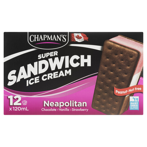 Chapman's Ice Cream Sandwich Super Neapolitan 1.44 L