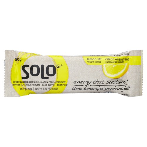 Solo Gl Lemon Lift Energy Bar 50 g