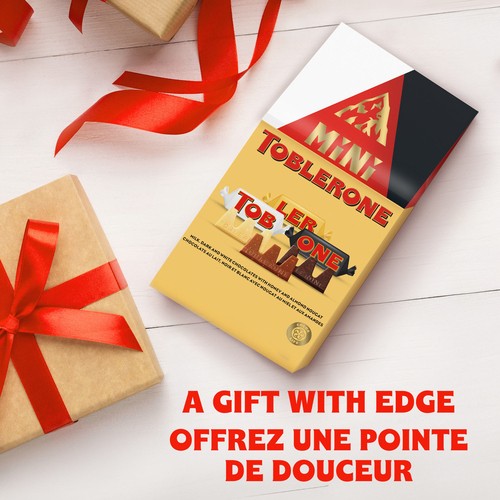Toblerone Mini Milk White & Dark Chocolate Bars With Honey & Almond Nougat 120 g