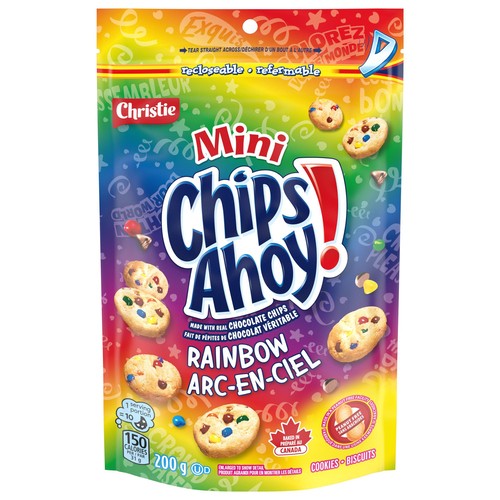 Chips Ahoy! Peanut-Free Mini Cookies Rainbow Chocolate Chip 200 g