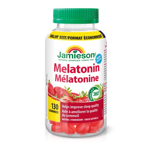 Jamieson 2.5mg Melatonin Gummy Strawberry 130 Count