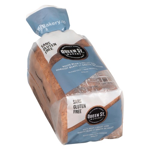Queen Street Bakery Gluten-Free Frozen Loaf White Bean & Millet Seed 500 g