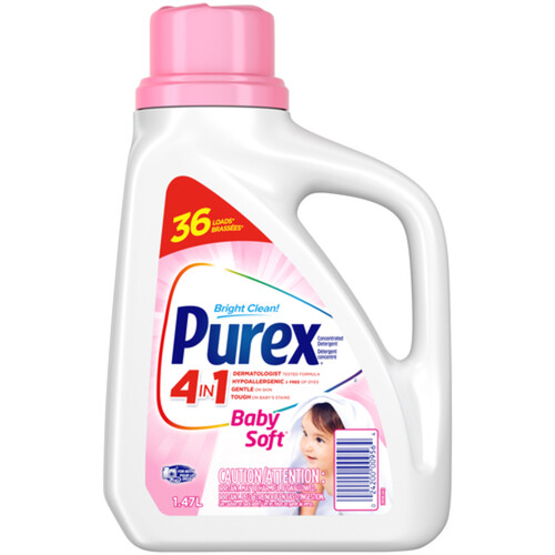Purex 4 in 1 Baby Soft Liquid Laundry Concentrated Detergent 36 loads 1.47 L