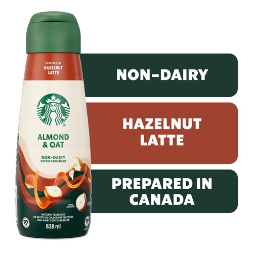 Starbucks Non-Dairy Creamer Almond & Oat Hazelnut Latte 828 ml