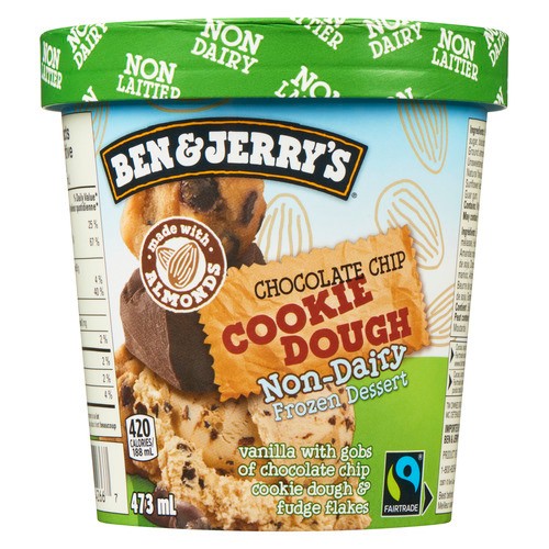 Ben & Jerry's Non-Dairy Frozen Dessert Chocolate Chip Cookie Dough 473 ml