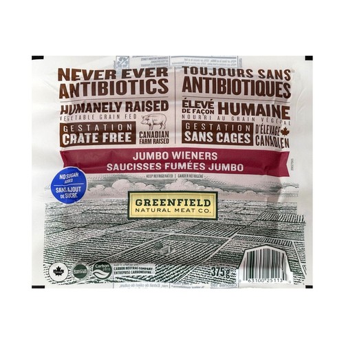 Greenfield Natural Meat Wieners 375 g