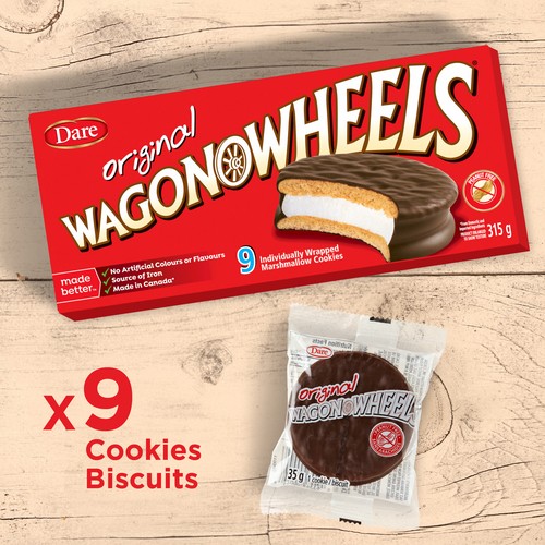 Dare Wagon Wheels Peanut-Free Marshmallow Cookies Original 315 g