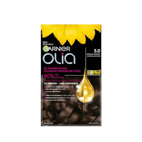 Garnier Olia Hair Color 5.0 Medium Brown 