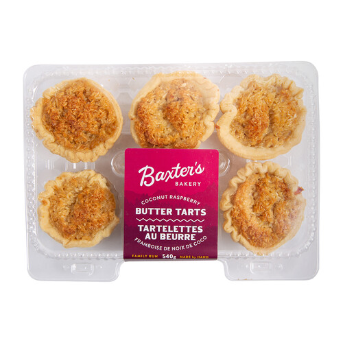Baxter Kitchens Coconut Raspberry Tarts 540 g (frozen)