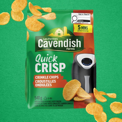 Cavendish Farms Quick Crisp Frozen Crinkle Chips 540 g